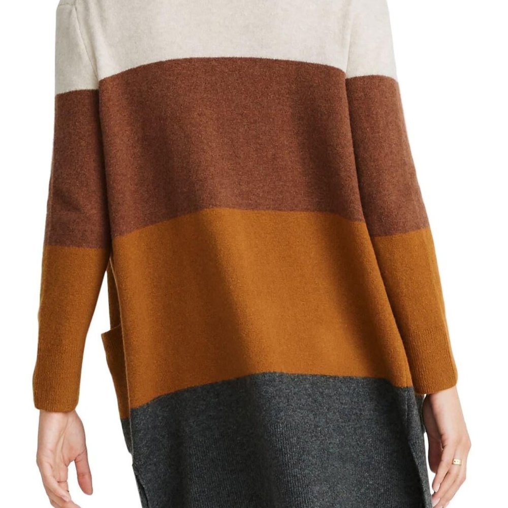 Madewell Kent Long Sleeve Patch Pocket Open Cardigan Sweater Top Oversized XXS - Picture 2 of 9